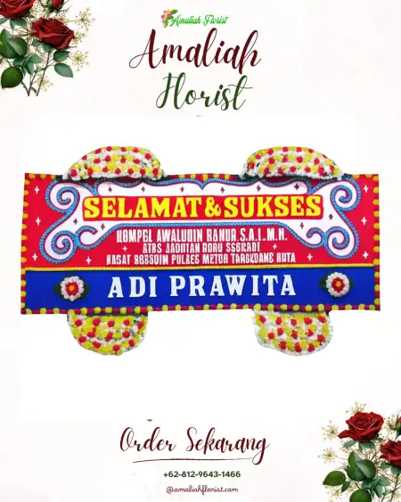 Papan Bunga Ucapan Selamat Siritaun Wida Timur